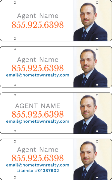 Agent Photo Sign Rider, 8h x 22w, 3mm Aluminum Composite